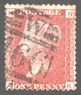 Great Britain Scott 33 Used Plate 125 - NK - Click Image to Close